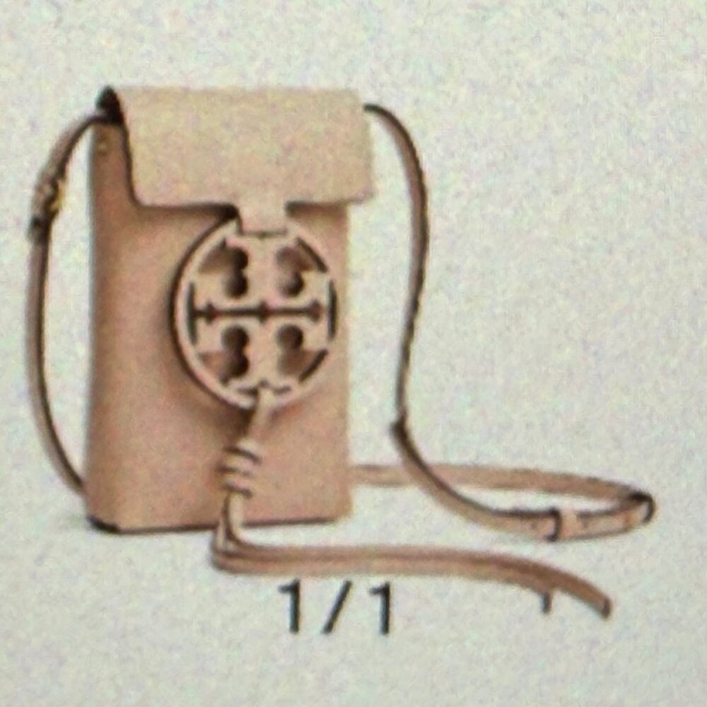 Tory Burch Miller Phone Crossbody Shell Pink